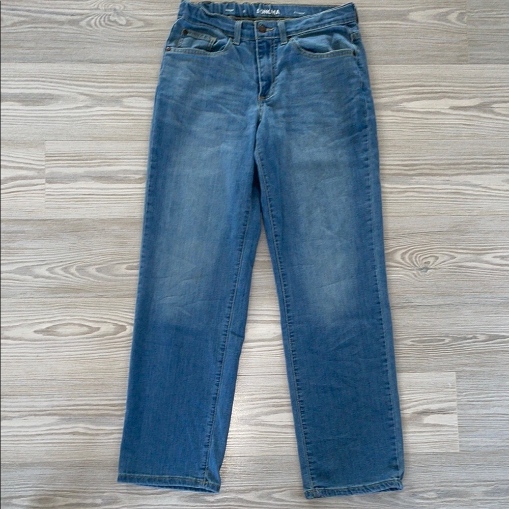 ⭐ Sonoma Goods For Life Boys’ Flexwear Straight Jeans – Size 16 – Medium Wash ⭐ - Picture 2 of 9